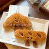 Новая милая французская багетная булочка кукла Пищит Круассан кукла Брелок Подвеска для сумки.