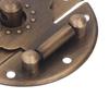 Round EmNaBossing Copper Hasp Retro Wooden Box Lock Clasp Decorative Hasps for Wedding Card Boxes Wine Boxes