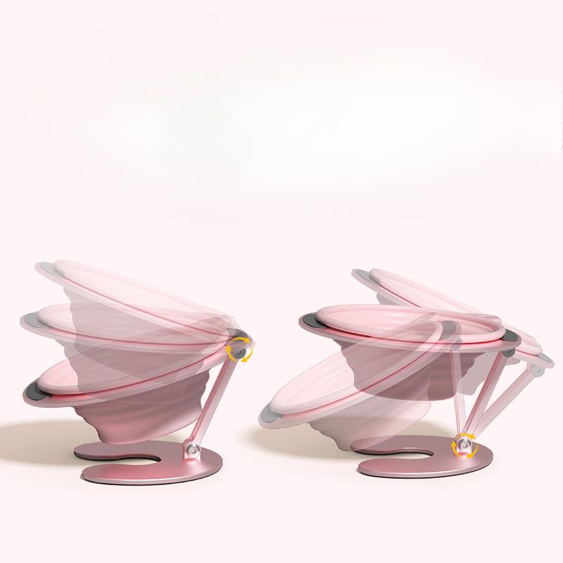 Держатель миски для кошки, креативный регулируемый контейнер для хранения, шампур для кошачьего корма, миска для еды, бытовой, с защитой шеи, портативные складные кормушки для домашних животных