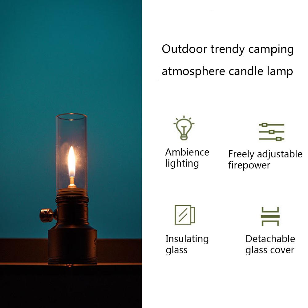 Газовый фонарь для кемпинга, оборудование для лагеря, газовая свеча, абажур, держатель лампы для нашей палатки, походов, чрезвычайных товаров для кемпинга