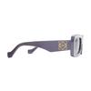 Loewe Logo Pattern Acetate Irregular Shape Sunglasses Women sunglasses Purple LW40101I81A