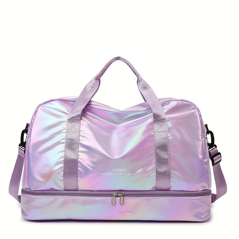 Многофункциональная дорожная сумка-даффл большой вместимости, легкая нейлоновая сумка-тоут для выходных для спортзала, спорта, поездок на ночь