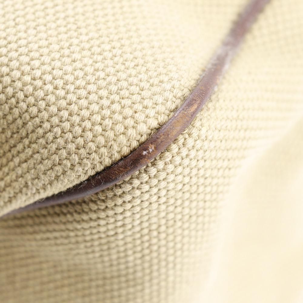 Gucci Сумка с деревянной ручкой 106493 бежевый холст Женская Б/У