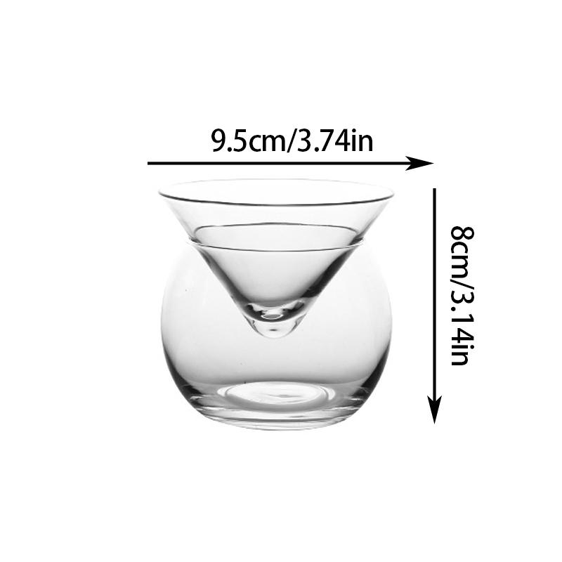 Треугольный коктейльный бокал со льдом и хрусталем для вина Бокал для мартини Молекулярный стакан для коктейля