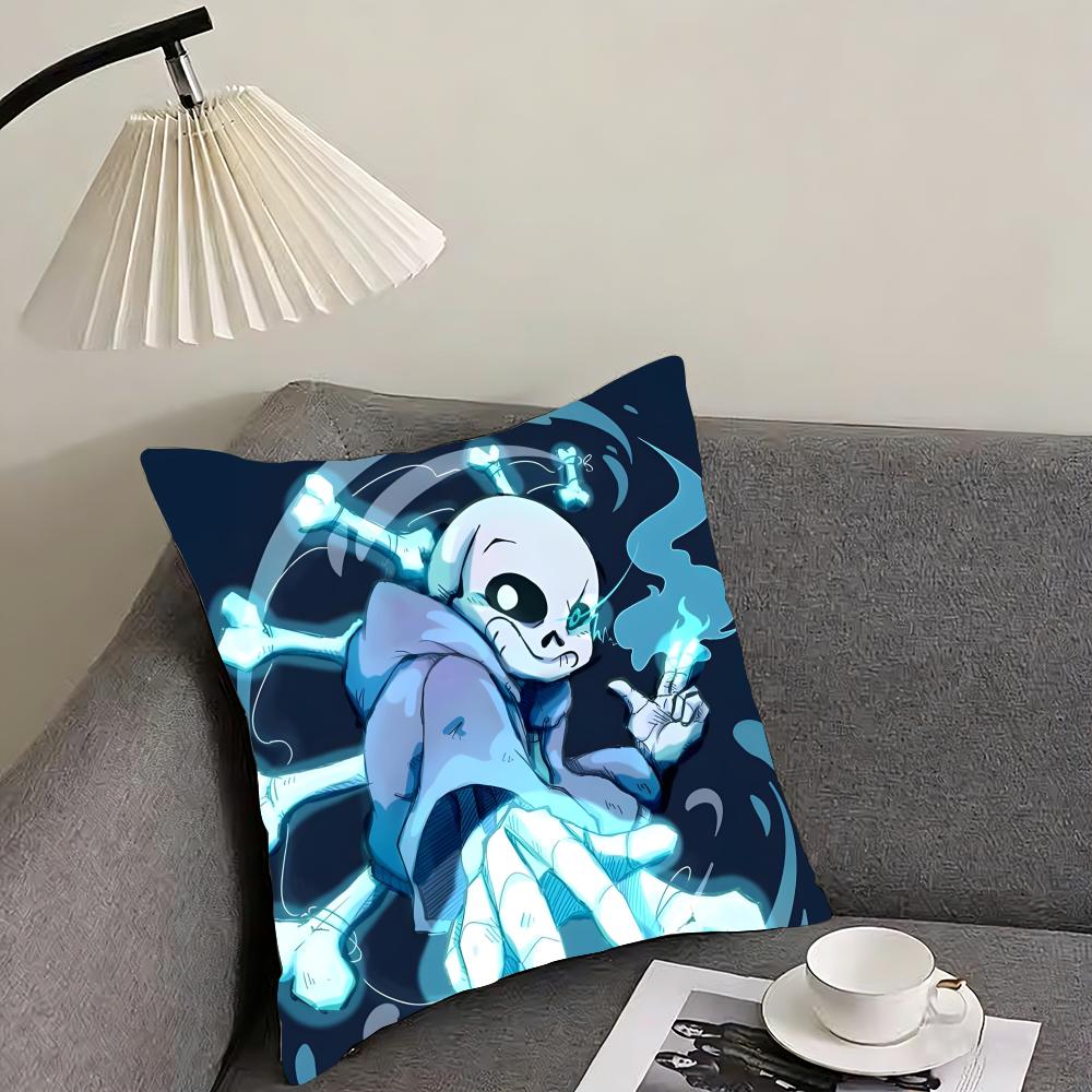 U-Undertale Игровая Наволочка Подушка Ультра Мягкая Кожевенная Ткань Облачное Удобство и Скрытая Молния