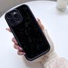Черный Кружевной Желобок Чехол-Защита для iPhone 14/15/16/17 Pro Max
