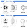 12/16/19/22/25/30mm Short Stroke Mini Waterproof Metal Push Button Switch Power Led Light Momentary 5/12/24/220V black 1NO Pushbutton Switches 3