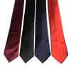 Solid Color Business Tie Formal Faux Silk Pointed Style Men Neckwear Business Trips Formal Event Necktie