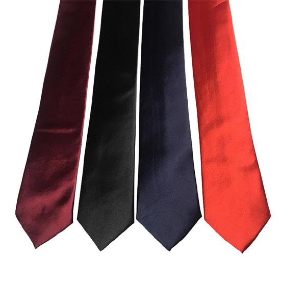 Solid Color Business Tie Formal Faux Silk Pointed Style Men Neckwear Business Trips Formal Event Necktie