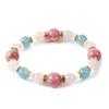 Inca Rose Aquamarine Natural Stone Bracelet 10mm [Kyojudo] Women's