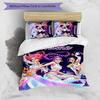 3pcs KPop Demon Hunters12 Cover Set - Personalized Name, HD Printed Bedding with 1 Cover and 2 Pillowcases - Perfect for Home Decor, Easy Care