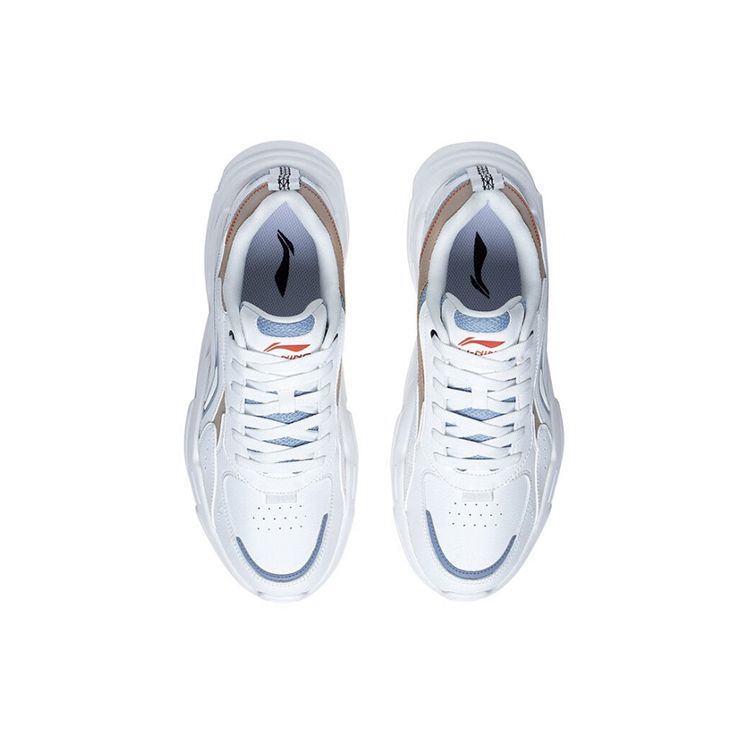 Li-Ning Кроссовки Мужские Спортивные Повседневные Низкие Бело-Синие AGLS171-3