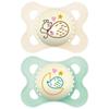 Пустышки-MAM Пустышка Original Ночь - 2-6 Месяцев - Силикон - x2 (Модель : Ёж)