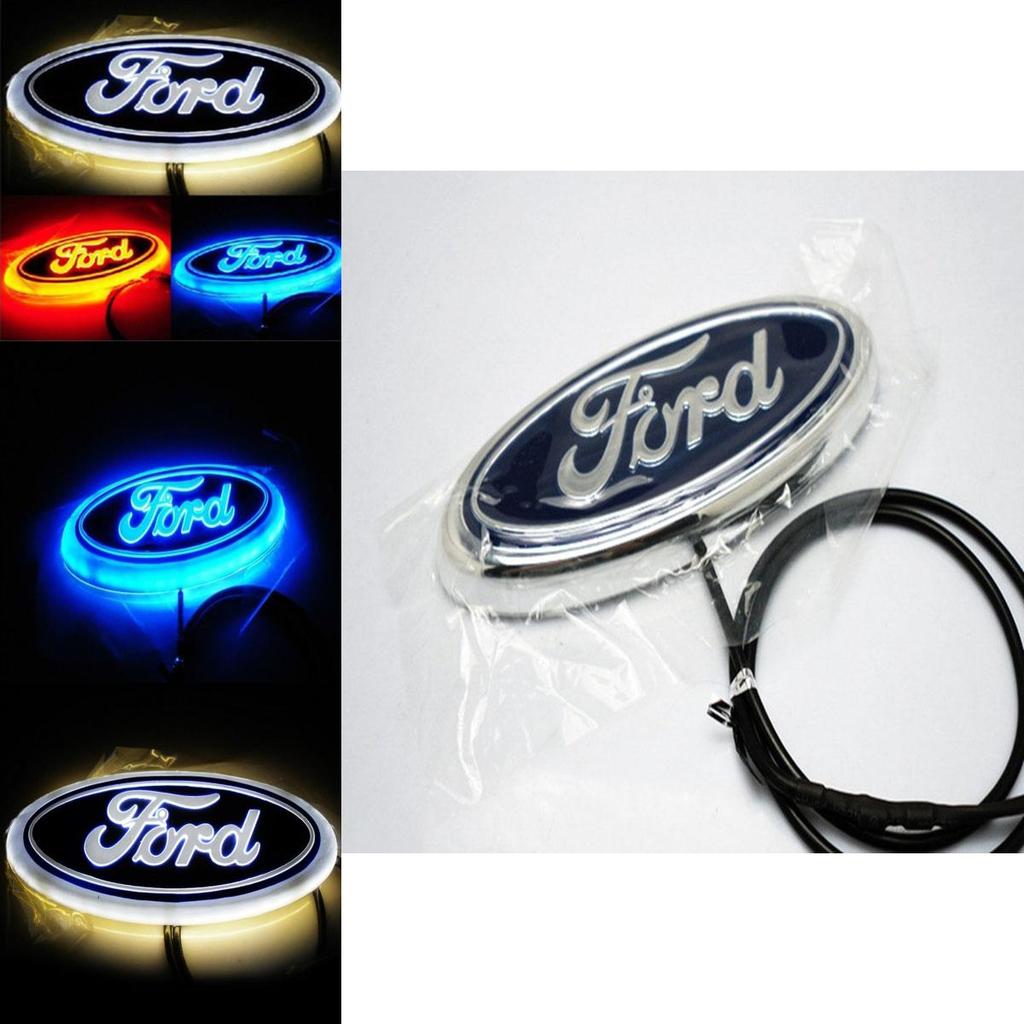 Мода Красочный 4d Автомобильный Светодиодный Задний Фонарь Логотипа Автомобиля Эмблема Значка Для Ford Fox Mondeo