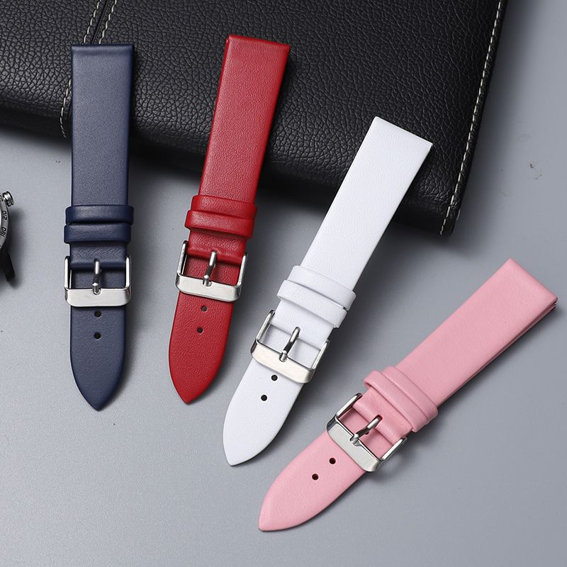 Ремешок для часов из мягкой кожи, ультратонкий ремешок 14 мм, 15 мм, 16 мм, 18 мм, 20 мм, 22 мм, сменный ремешок для наручных часов, ремешки для часов