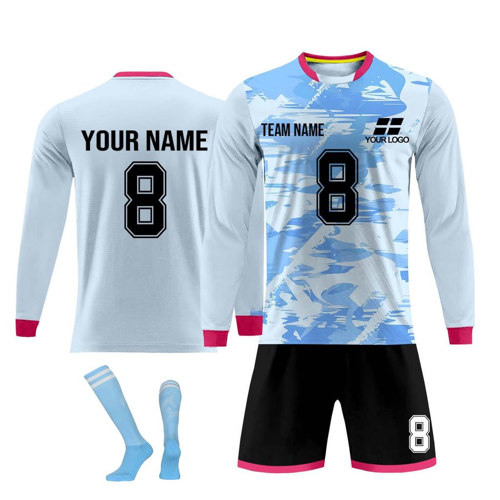 Personalised Shirts Kit Mens Girls With Name Number Custom Football Jerseys For Boys Training Suit