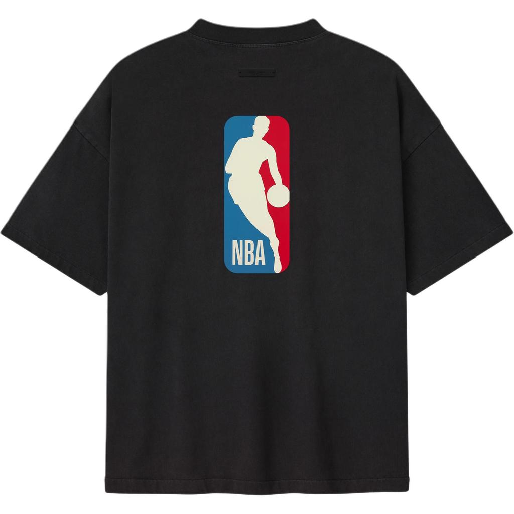 Fear of God Essentials Футболка NBA 90-х Черная Унисекс Топы 125NB252201F