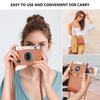 HIYQIN Instant Camera Case - Mini Evo Camera Case and Album Bundle - Brown + White