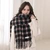 Autumn and Winter New Mohair Thickened Scarf Atmosphere Senior Warmth Men's and Women's Retro Versatile Coat Stripes