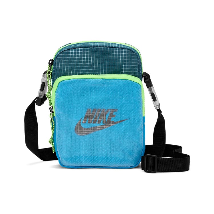 Nike Плечевая сумка из ткани с принтом, Сумка через плечо Обычный Унисекс Лазурный CV1408-446