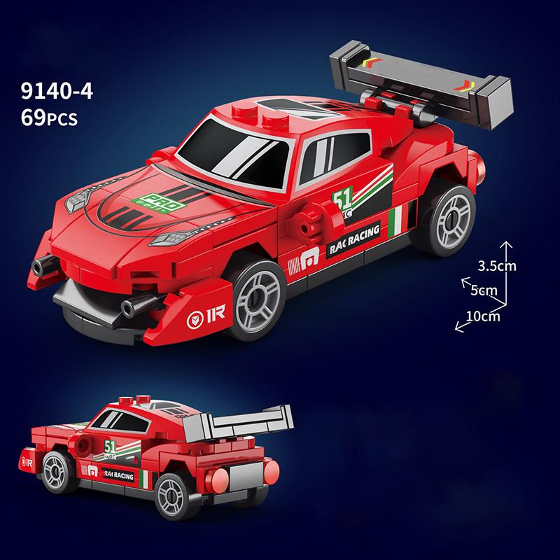 Классический Автомобиль Скорость MOC Внедорожник Гонки Полиция Модель Строительные Кубики Родстер Транспортное средство Город Супер Гонки Блоки Технический Рождественский подарок