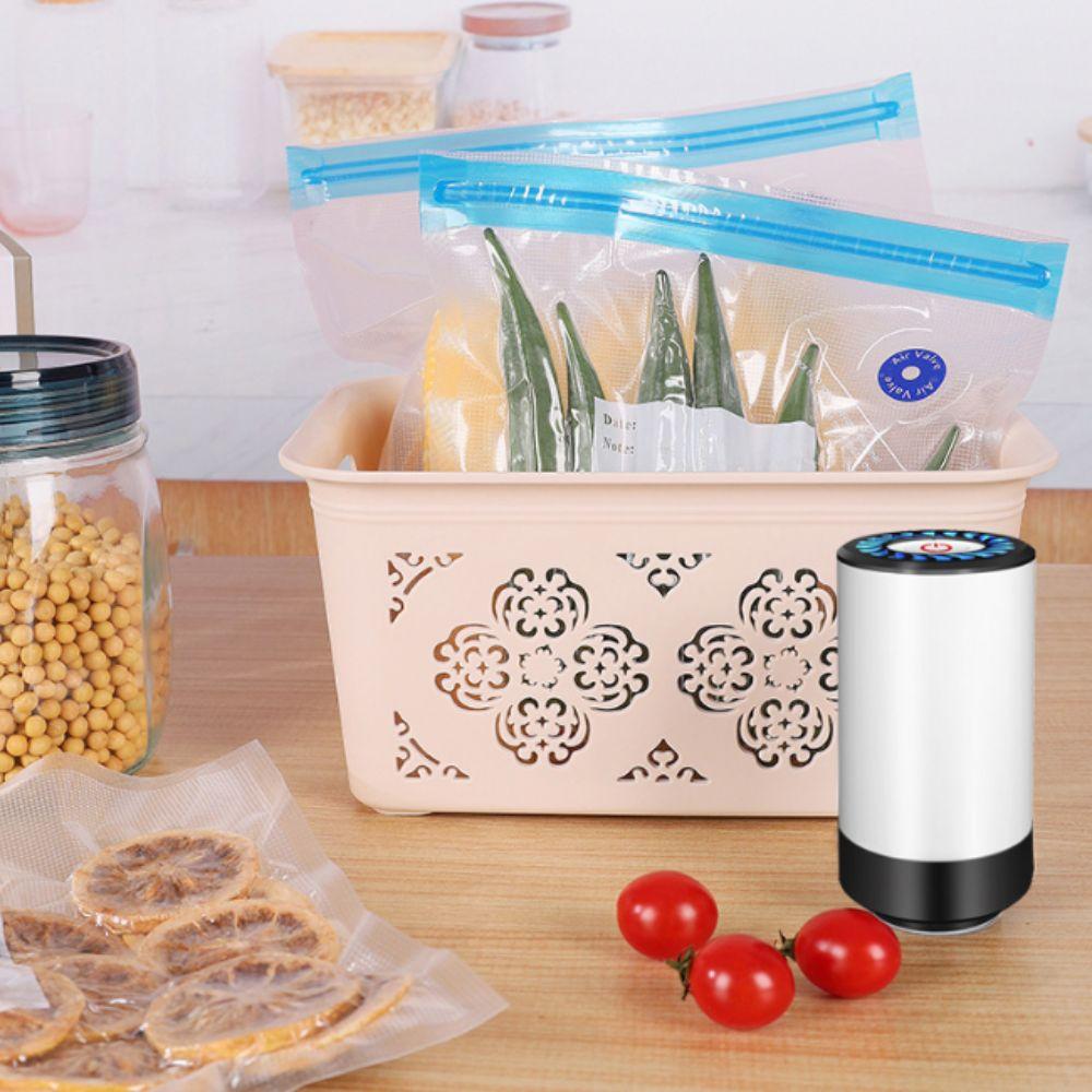 Mini Body Electric Vacuum Pump Low Noise Vacuum Bag Suction Pump Kitchen Storage