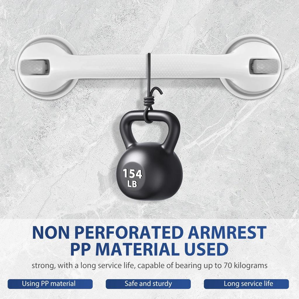 2 шт. Поручень для душа Нескользящий поручень для душа Пластиковый многоразовый поручень для ванны Съемный поручень для ванны для домашней ванной комнаты