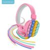Hot New Decompression 5.0 Goston Stereo Headset Creative Silicone Pop Its Bubble Fidget Toys Large Fashion Fidget Toy for Kid