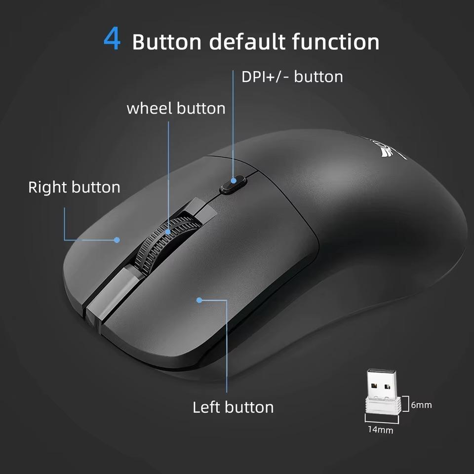 Беспроводная игровая мышь 2.4G USB бесшумная мышь Мыши 3 уровня 1600 DPI Мышь для ПК Компьютера Ноутбука Macbook Pro