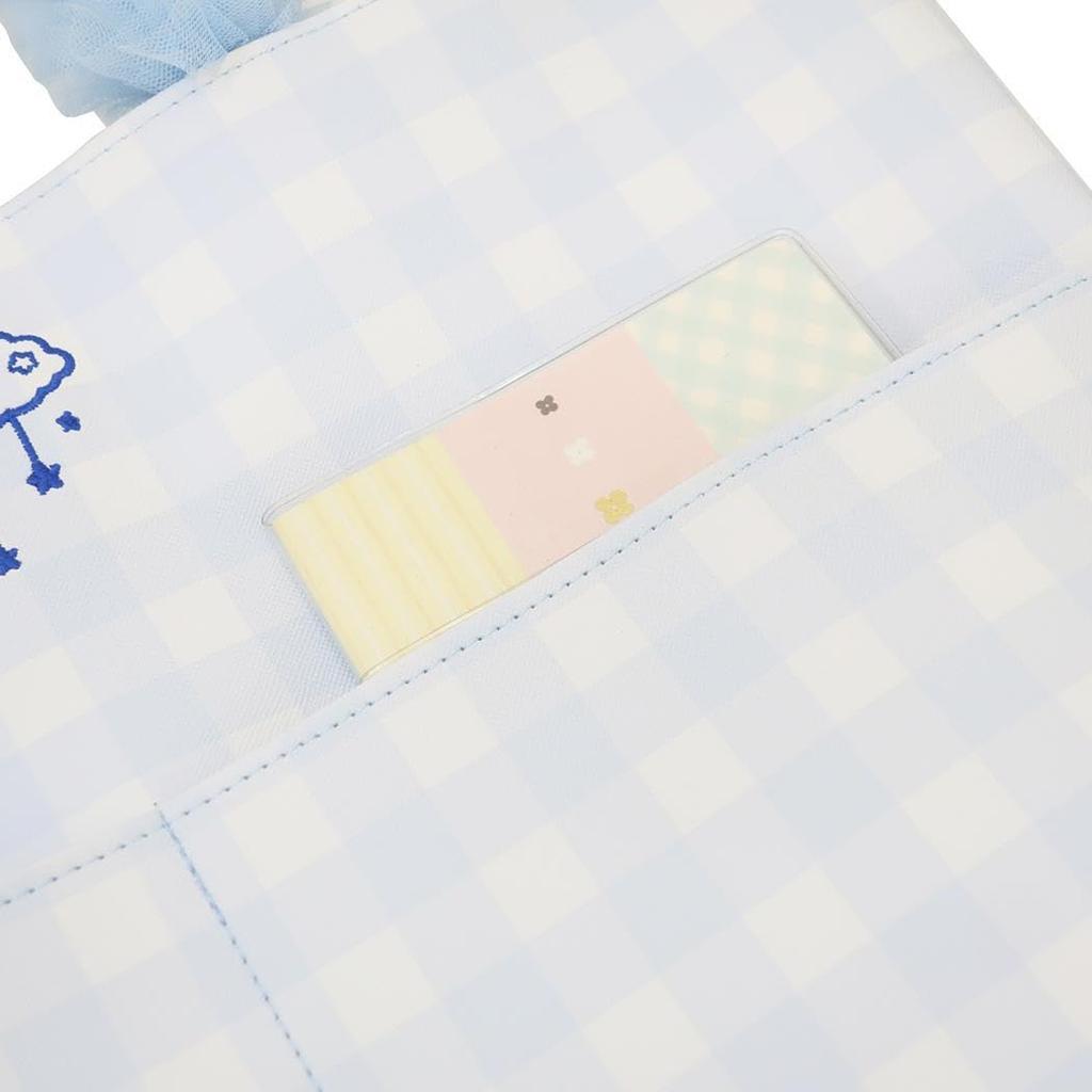 Сумка-тоут Kogimyun x Dolly Mix с рюшами и ручкой, синяя и