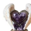 Angel Wings Heart Ornament 2D Acrylic Winged Heart Table Decor Sign Love