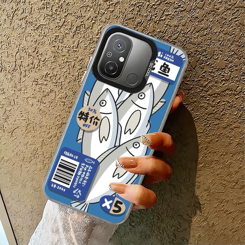 Discounted Salted Fish Soft Phone Case for Xiaomi Redmi 15C 15 14C 13C 12C Poco X5 X6 X7 Pro X3 F8 F7 Ultra M8 13 12 Cover Back