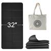 Iodoo Foldable Yoga X X Extra Thick and Foldable Yoga Mat for Travel with Canvas Carry TPE Exercise Pilates Mat Mat, 72"L 32"W 0.32", Wide, Bag,