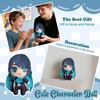 20cm Cute Ado Hibana Plush Doll Blue Virtual Singer Kimono Girl Plush Toy Cartoon Anime Stuffed Toy Creative Birthday Gift