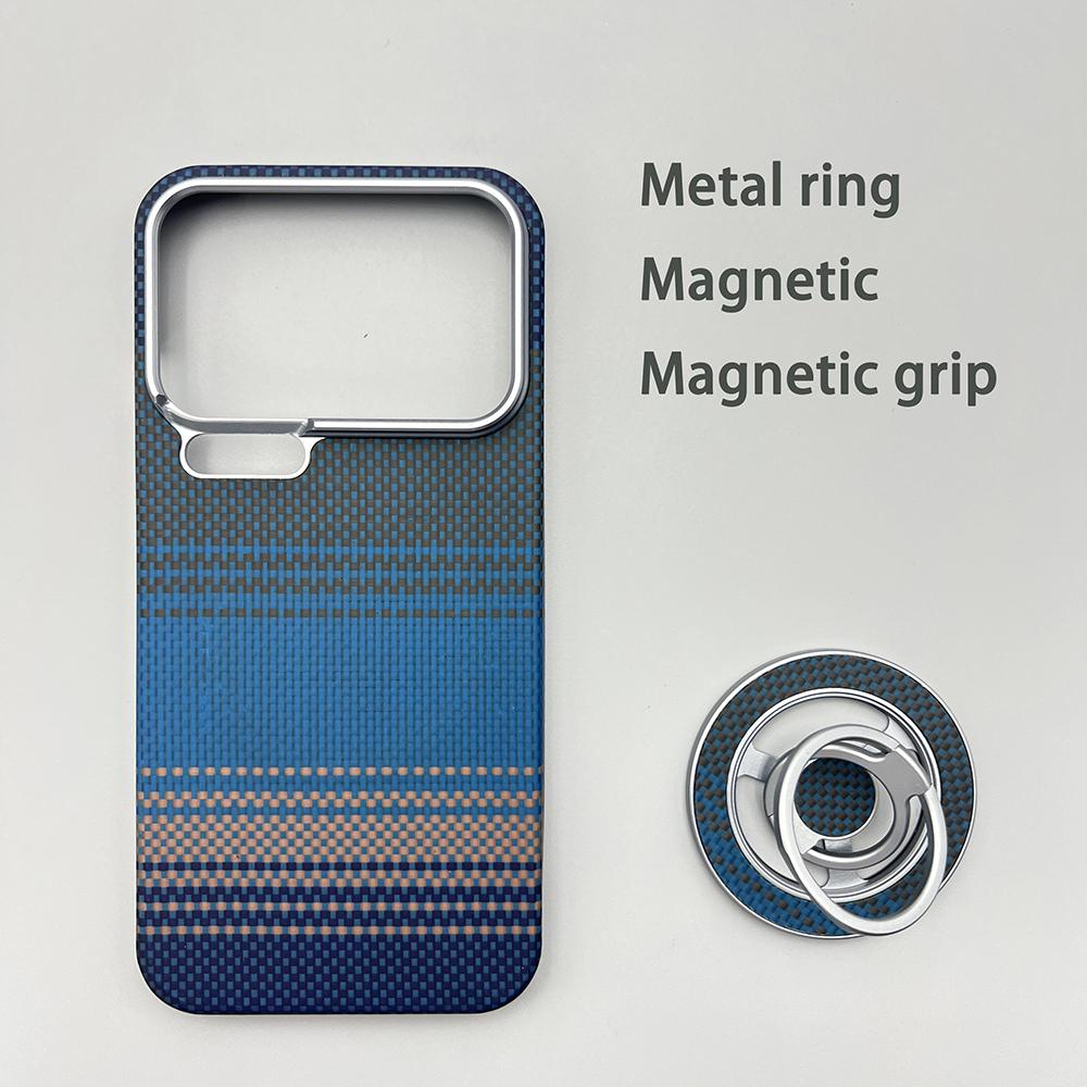 For Xiaomi 17 Pro Max Phone Case - Kevlar Aramid Fiber Xiaomi 17Pro Hard Shell Ultra-Thin Lightweight Magnetic Protection Cover