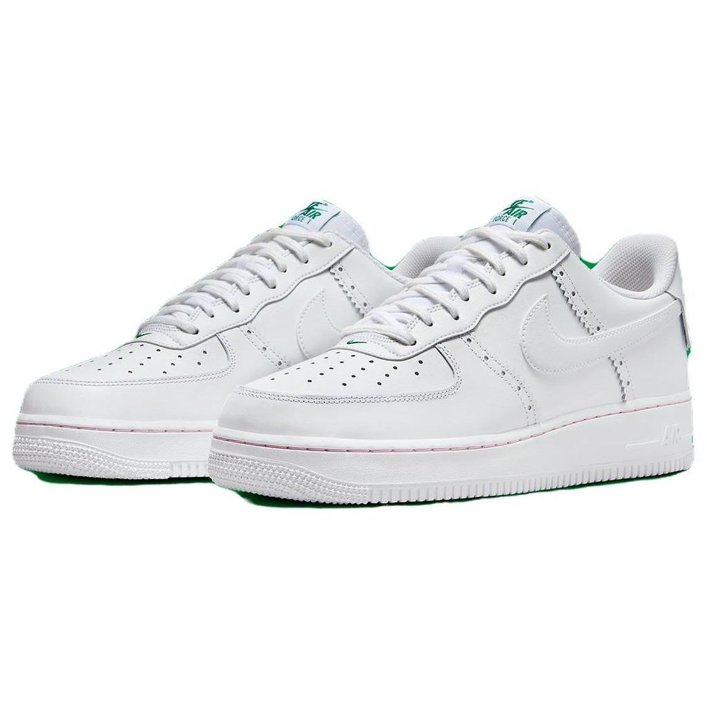 Nike Air Force 1 07 LV8 The Masters Back 9 Collection Мужские кроссовки белые средне-мягко-розовые малахитовые HF1937-100