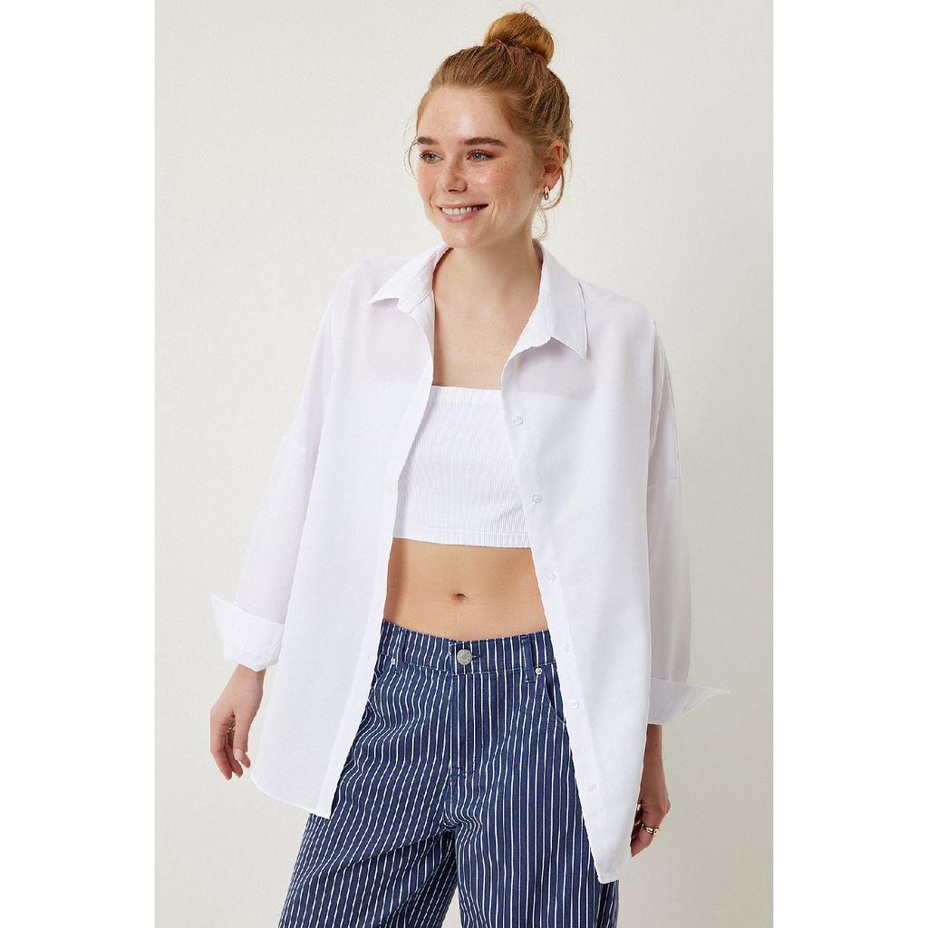 Базовая рубашка Oversize шоколадного цвета