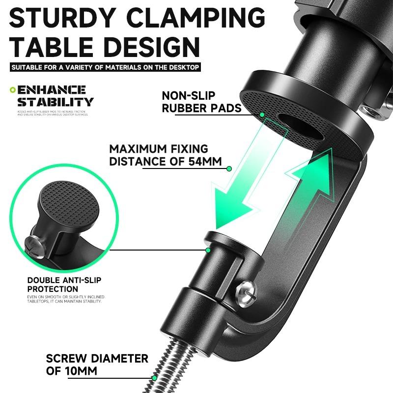 Luowei LW-319 Desktop Fixture 360 Degree Free Swivel Fixation Adjustable Clamping for Mobile Phone Motherboard BGA Repair Tool