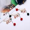 Reindeer Brooches Snowman Santa Claus Christmas Brooch Enamel Badges Xmas Pins Christmas Jewelry