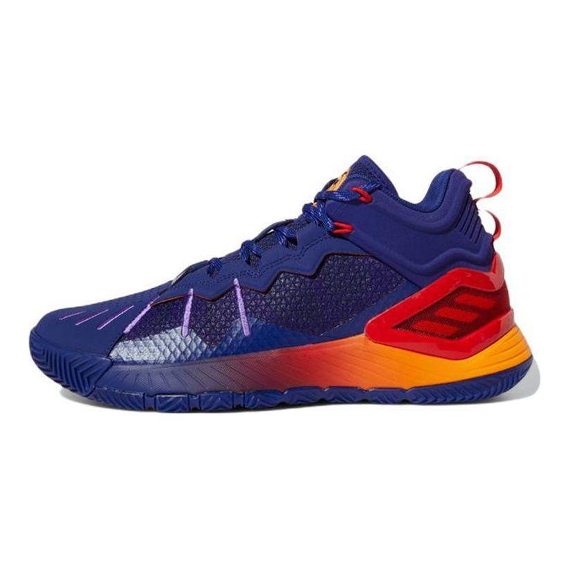 adidas D Rose Son Of Chi Круглый носок Удобная ткань Амортизирующие Нескользящие Износостойкие Низкие Баскетбольные Кроссовки Мужские Кроссовки Синий Красный GY3265