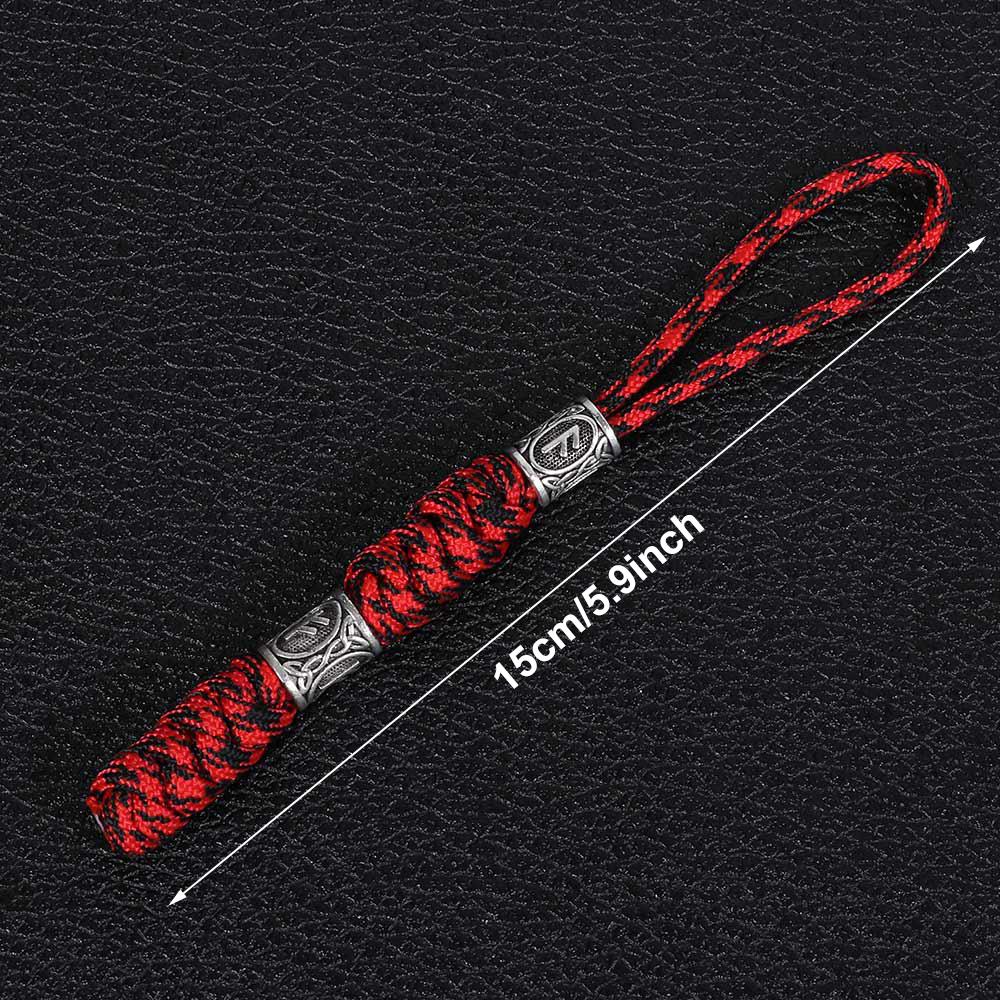 Набор для выживания Брелок для ножей Шнуры для парашютного шнура Брелки для ключей от автомобиля Брелки-подвески Брелок с рунической бусиной