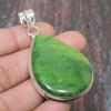 Green Labradorite Gemstone Handmade 925 Sterling Silver Jewelry Pendant For Thanksgiving