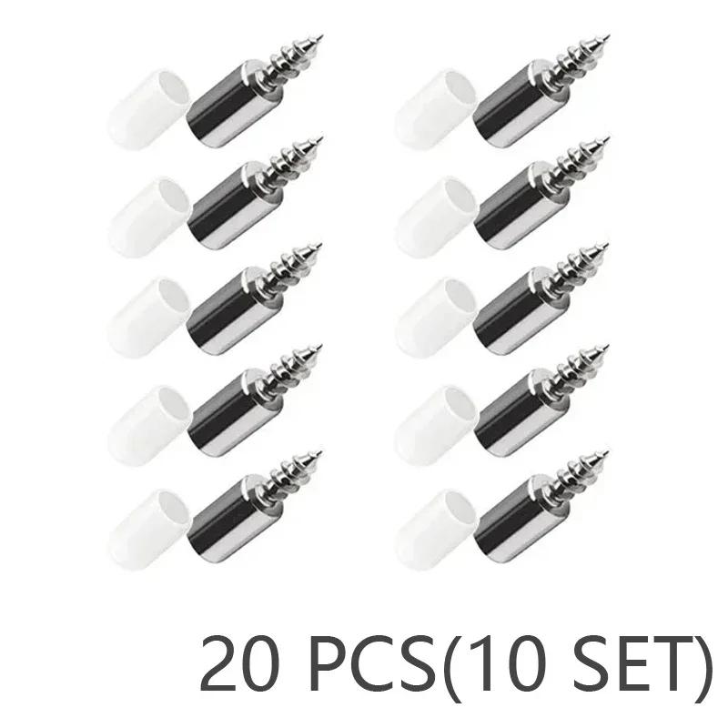 80/10 шт. саморезы многослойный держатель пластины стеллаж для хранения в гардеробе фиксированная опора с нескользящей резиновой втулкой