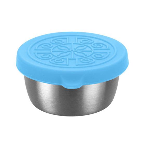 1 комплект, 40 мл чашка для соуса с силиконовой крышкой, хорошая герметичность, герметичный портативный контейнер для пикника и салата, ежедневное использование