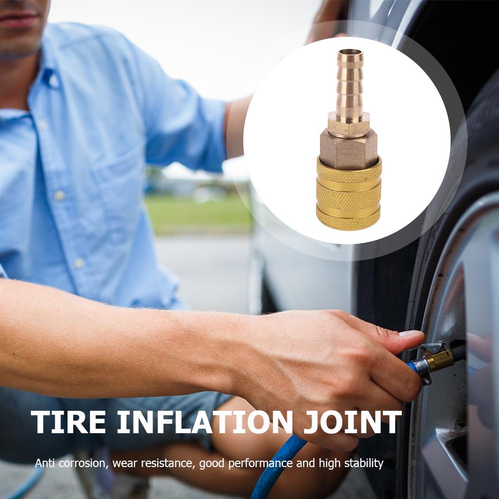 8 мм клапан для накачивания шин латунный адаптер насоса быстроразъемный соединитель аксессуары для накачивания шин велосипеда мотоцикла автомобиля