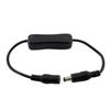 Black White Female Male Power Cable DC 12V Inline 304 Switch DC Connector  LED Strip Light