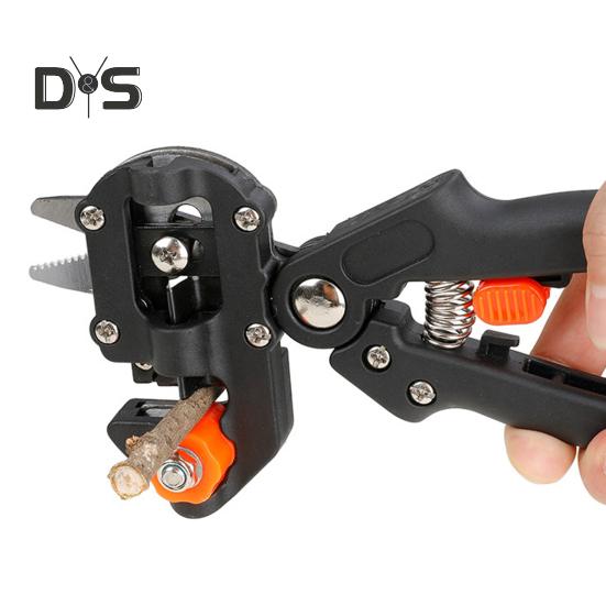 Ножницы для прививки растений Профессиональный садовый инструмент для прививки 2 в 1 Сверхпрочные секаторы для обрезки цветов, фруктовых деревьев, кустарников