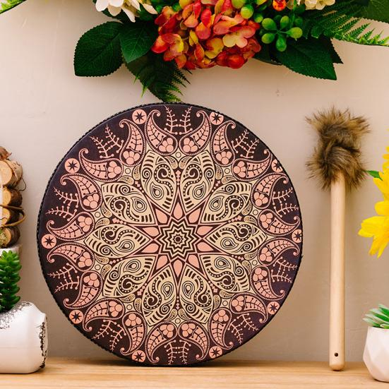 1 комплект шаманский барабан с голенью праздничное украшение в этническом стиле богемный маленький звуковой целитель барабан ударный инструмент