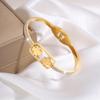 Four-leaf Clover Fashion Couple C-shaped Hand Light Luxury Ing Versatile Bracelet