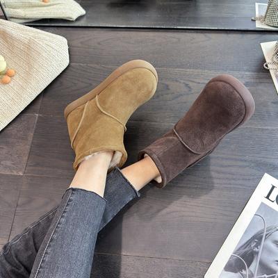 Женские зимние легкие теплые дутые сноубутсы на толстой подошве, нескользящие, износостойкие, повседневные кроссовки, хлопковые ботинки